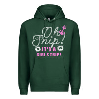 Sports Green oh snip it's a girls trip for dark Premium Hoodie - artisFamous