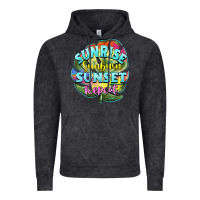 Vintage Black sunrise sunburn sunset repeat Vintage Hoodie - BarkalooDesign