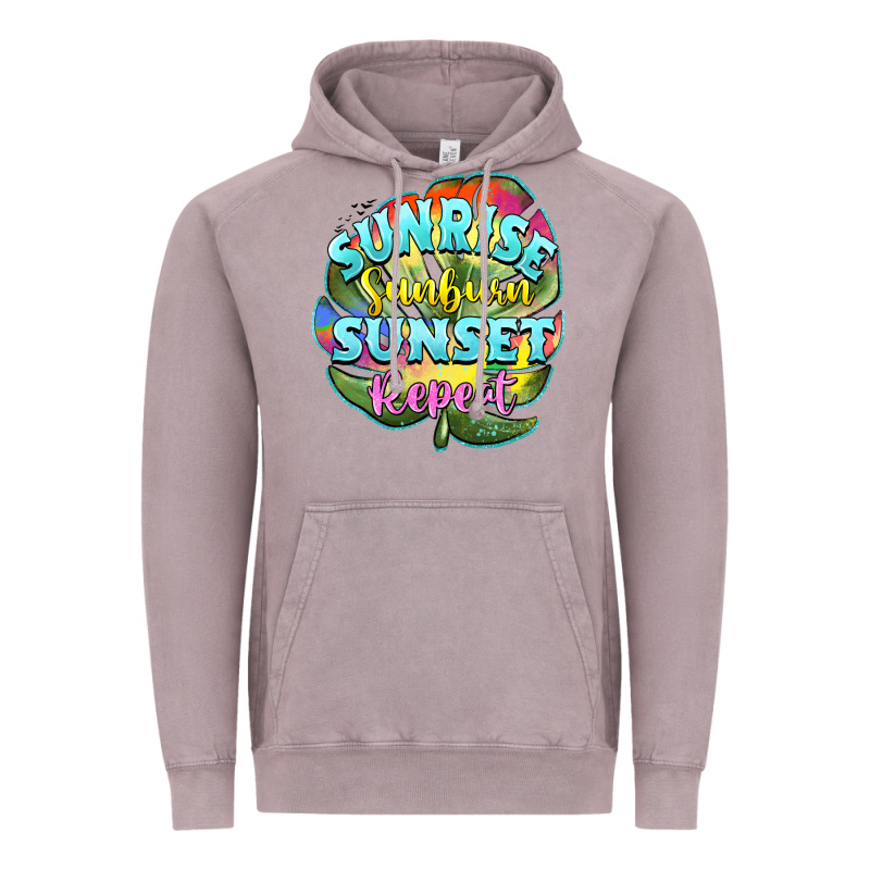 Sunrise Sunburn Sunset Repeat Vintage Hoodie by BarkalooDesign | Teevron