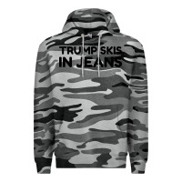 Slate Camo trump skis in jeans Premium Hoodie - artisFamous