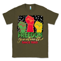 Army Green freedom juneteenth since 1865 Classic Tee - BarkalooDesign