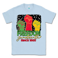 Dusty Blue freedom juneteenth since 1865 Classic Tee - BarkalooDesign