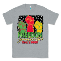 Heather Grey freedom juneteenth since 1865 Classic Tee - BarkalooDesign