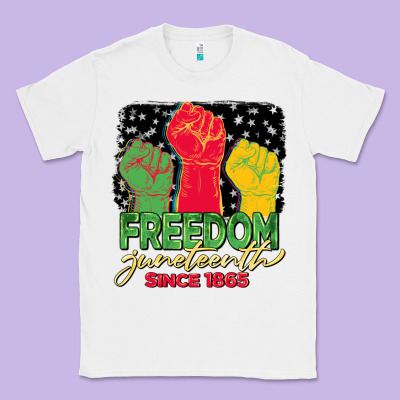 Freedom Juneteenth Since 1865 Classic Tee Designed By Barkaloodesign