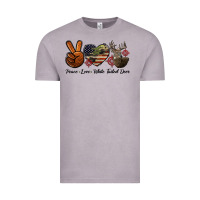 Vintage Zinc Peace Love White Tailed Deer Vintage Tee - LillyAllenDesigns