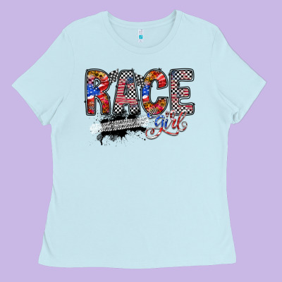 Race Girl Ladies Tee Designed By Racoondesign