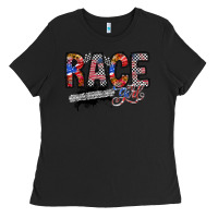 Black race girl Ladies Tee - RacoonDesign