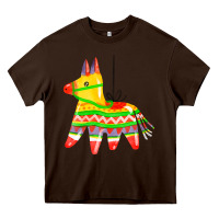 Chocolate Brown pinata Heavy Core Tee - FaDigitalArtStudio
