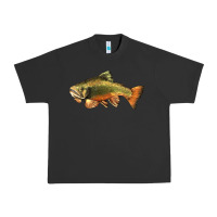 Pigment Black leaping brook trout Urban Heavy Tee - LillyAllenDesigns