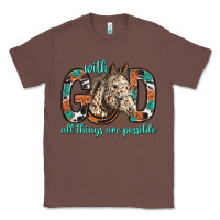 Chestnut with god all things are possible with horse bbs Classic Tee - BundleAndBundleShop