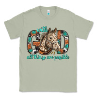 Matcha with god all things are possible with horse bbs Classic Tee - BundleAndBundleShop