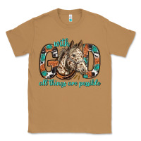 Toasted Coconut with god all things are possible with horse bbs Classic Tee - BundleAndBundleShop