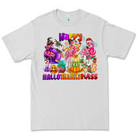 Dove Grey Happy Hallo Thanks Mas Premium Tee - CowhideDigitalArt