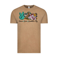 Vintage Coffee Peace Love Landrace Pig Vintage Tee - LillyAllenDesigns