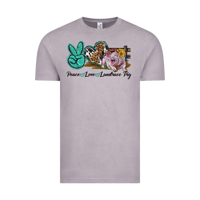 Peace Love Landrace Pig Vintage Tee by LillyAllenDesigns | Teevron