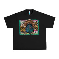 Black thanksgiving turkey with background Urban Heavy Tee - RanaPortraitStore