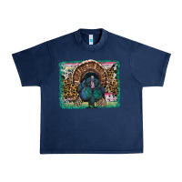 Navy thanksgiving turkey with background Urban Heavy Tee - RanaPortraitStore