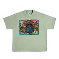 Oil Green thanksgiving turkey with background Urban Heavy Tee - RanaPortraitStore