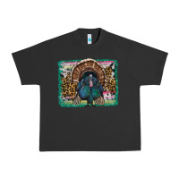 Pigment Black thanksgiving turkey with background Urban Heavy Tee - RanaPortraitStore