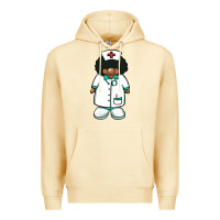 Pina Colada african nurse gnome afro hair Premium Hoodie - BarkalooDesign