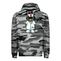 African Nurse Gnome Afro Hair Premium Hoodie | Teevron