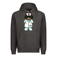 Smoke african nurse gnome afro hair Premium Hoodie - BarkalooDesign