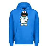 True Royal african nurse gnome afro hair Premium Hoodie - BarkalooDesign
