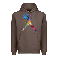 Coffee girl's softball Premium Hoodie - artisFamous