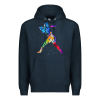 Navy girl's softball Premium Hoodie - artisFamous
