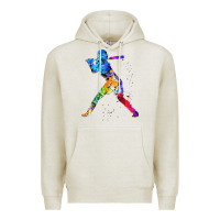 Oatmeal Heather girl's softball Premium Hoodie - artisFamous