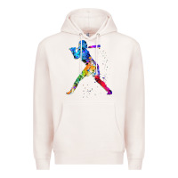 Pale Pink girl's softball Premium Hoodie - artisFamous