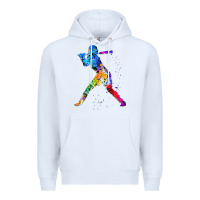 White girl's softball Premium Hoodie - artisFamous