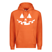 Carrot halloween jack o lantern (white) Premium Hoodie - artisFamous
