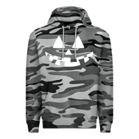 Slate Camo halloween jack o lantern (white) Premium Hoodie - artisFamous