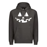 Smoke halloween jack o lantern (white) Premium Hoodie - artisFamous