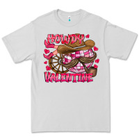 Dove Grey Howdy Valentine Premium Tee - CowhideDigitalArt