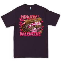 Plum Howdy Valentine Premium Tee - CowhideDigitalArt