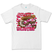 White Howdy Valentine Premium Tee - CowhideDigitalArt