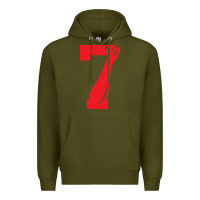 Army Green colin kaepernick number 7 t shirt Premium Hoodie - artisFamous