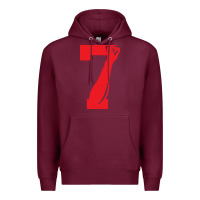 Burgundy colin kaepernick number 7 t shirt Premium Hoodie - artisFamous