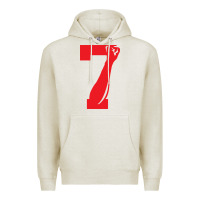 Oatmeal Heather colin kaepernick number 7 t shirt Premium Hoodie - artisFamous