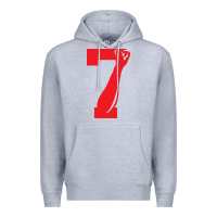 Heather Grey colin kaepernick number 7 t shirt Premium Hoodie - artisFamous