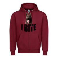 Burgundy I Bite Zipper Hoodie - Bettercallsaul