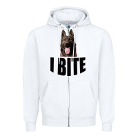 White I Bite Zipper Hoodie - Bettercallsaul
