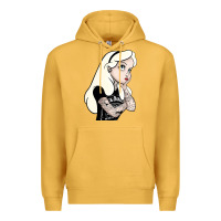 Mustard alice in wonderland Premium Hoodie - artisFamous