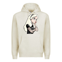 Oatmeal Heather alice in wonderland Premium Hoodie - artisFamous