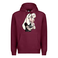 Burgundy alice in wonderland Premium Hoodie - artisFamous