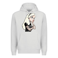 Dove Grey alice in wonderland Premium Hoodie - artisFamous