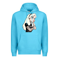 Ocean Blue alice in wonderland Premium Hoodie - artisFamous