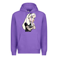Purple alice in wonderland Premium Hoodie - artisFamous